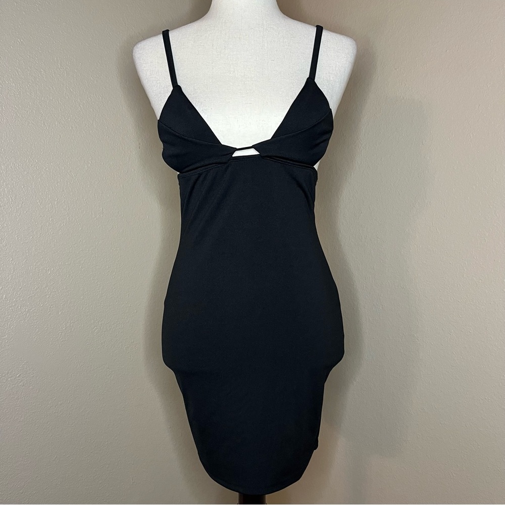 Backless Slim Pack Hip Dress Black, Small──★
